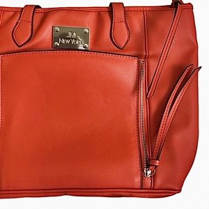 Faux Burnt Orange Tote